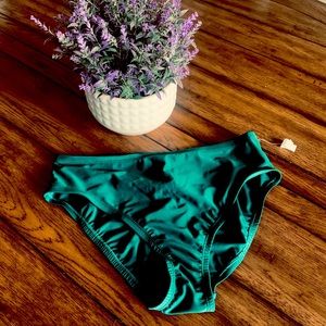 NWT Ellen Tracy Emerald Green Bikini Bottoms
